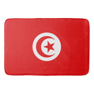 Flagge Tunesiens Badematte
