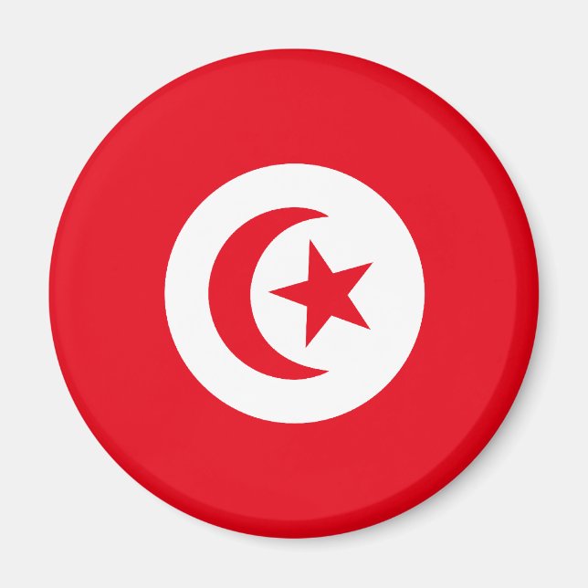 Flagge Tunesiens Magnet (Vorne)