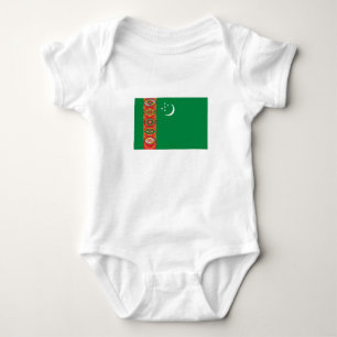 Flagge Turkmenistans Baby Strampler