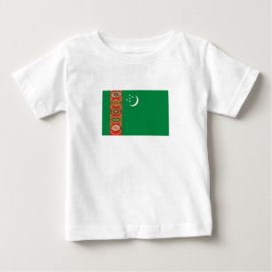 Flagge Turkmenistans Baby T-shirt