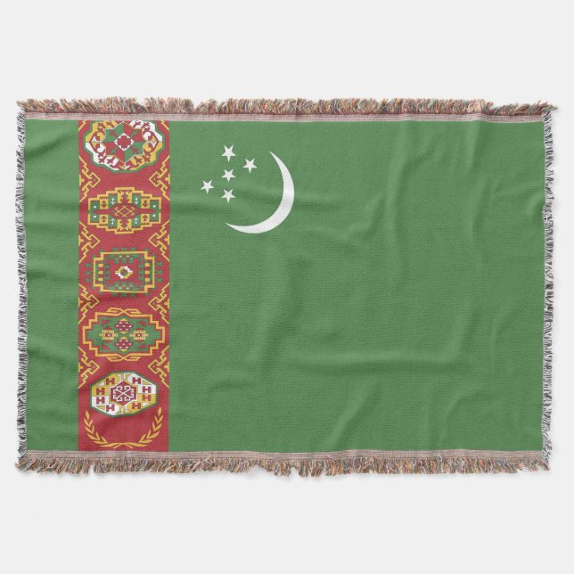 Flagge Turkmenistans Decke (Vorderseite)