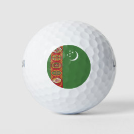 Flagge Turkmenistans Golfball