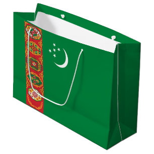 Flagge Turkmenistans Große Geschenktüte