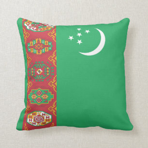 Flagge Turkmenistans Kissen