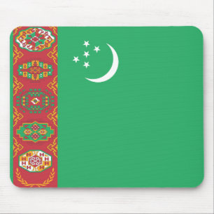 Flagge Turkmenistans Mousepad
