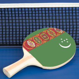 Flagge Turkmenistans Tischtennis Schläger