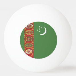 Flagge Turkmenistans Tischtennisball
