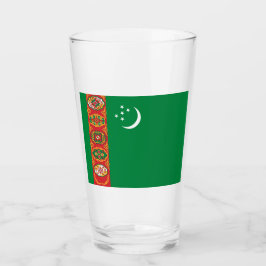Flagge Turkmenistans (Turkmenien) Glas