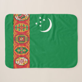 Flagge Turkmenistans (Turkmenien) Sherpadecke