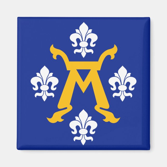 Flagge Turku, Finnland Magnet (Vorne)