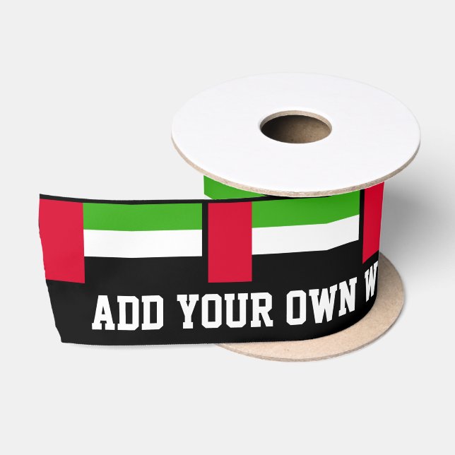 Flagge UAE Arabische Emirate Satinband (Spule)