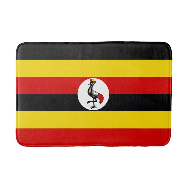 Flagge Ugandas Badematte (Vorderseite)