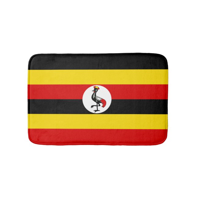Flagge Ugandas Badematte (Vorderseite)