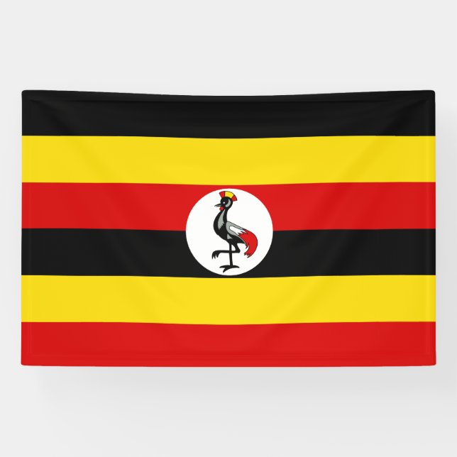 Flagge Ugandas Banner (Horizontal)