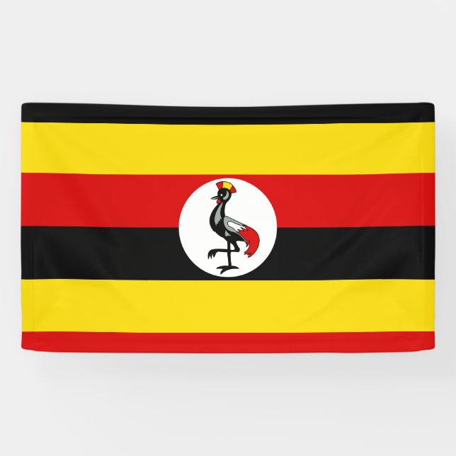 Flagge Ugandas Banner (Horizontal)