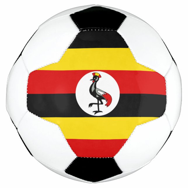 Flagge Ugandas Fußball (Vorderseite)
