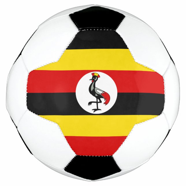 Flagge Ugandas Fußball (Vorderseite)