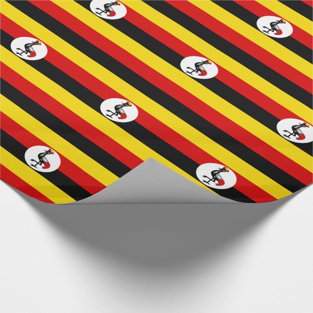 Flagge Ugandas Geschenkpapier (Ecke)