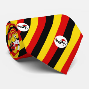 Flagge Ugandas Krawatte