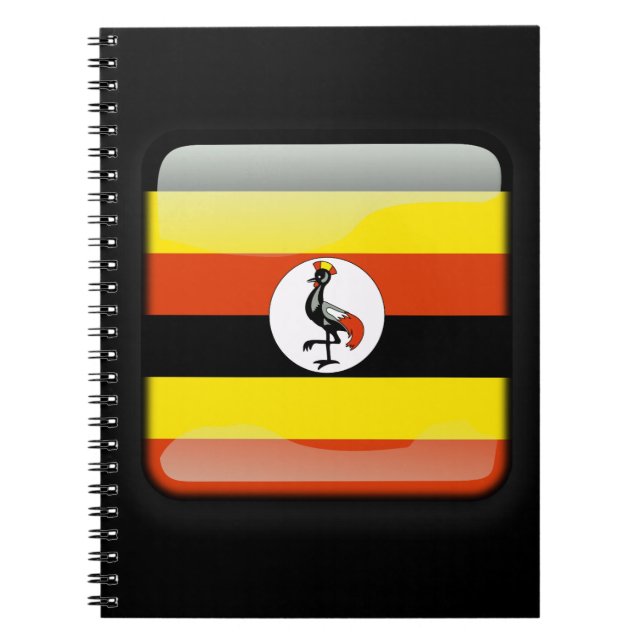 Flagge Ugandas Notizblock (Vorderseite)