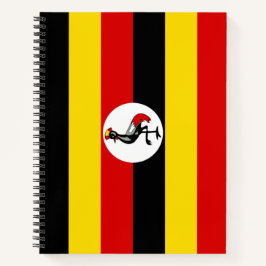 Flagge Ugandas Notizbuch