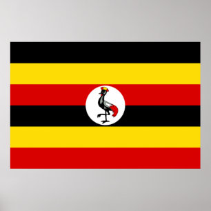 Flagge Ugandas Poster