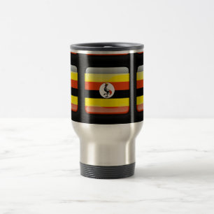 Flagge Ugandas Reisebecher