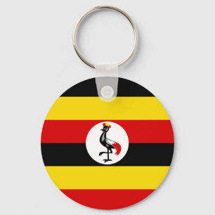 Flagge Ugandas Schlüsselanhänger