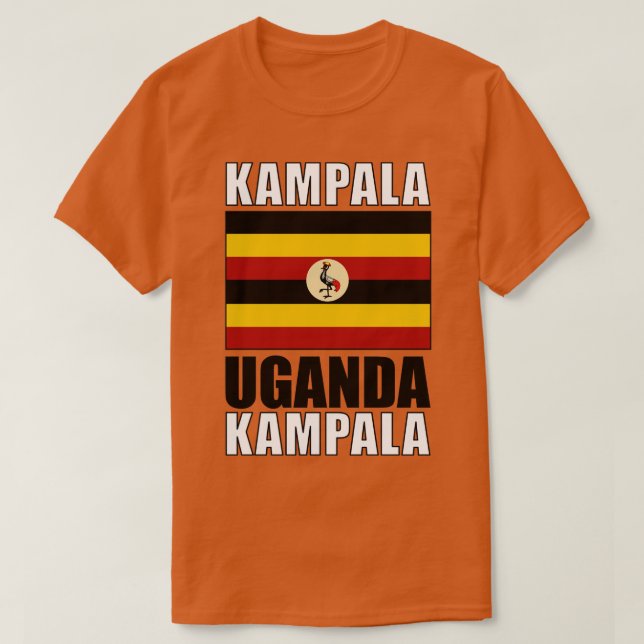 Flagge Ugandas T-Shirt (Design vorne)