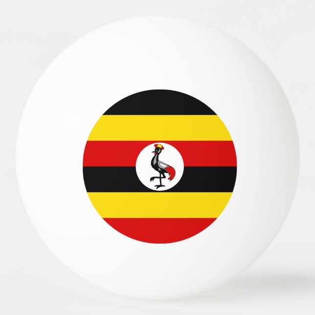 Flagge Ugandas Tischtennisball (Vorderseite)