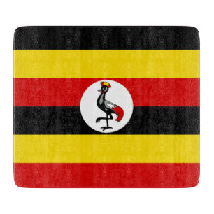 Flagge Ugandas (Uganda) Schneidebrett