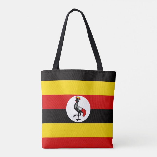 Flagge Ugandas, Ugandische Flagge Tasche (Rückseite)