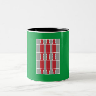 Flagge Umbriens (Italien) Zweifarbige Tasse