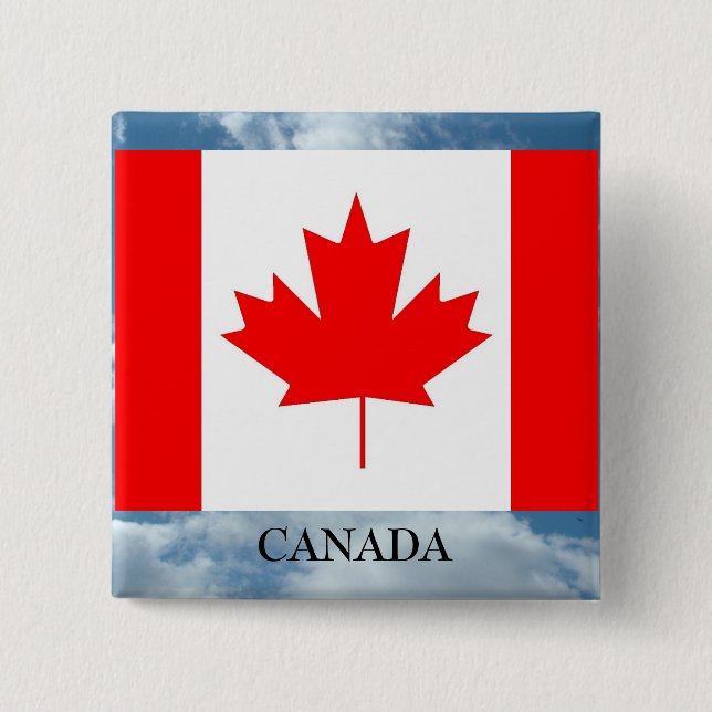 Flagge und Länderpin Button (Vorderseite)