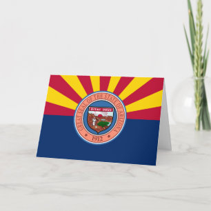 Flagge und Siegel von Arizona, Flagge von Arizona Karte
