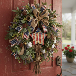 Flagge und Sonnenblumen Keramik Ornament