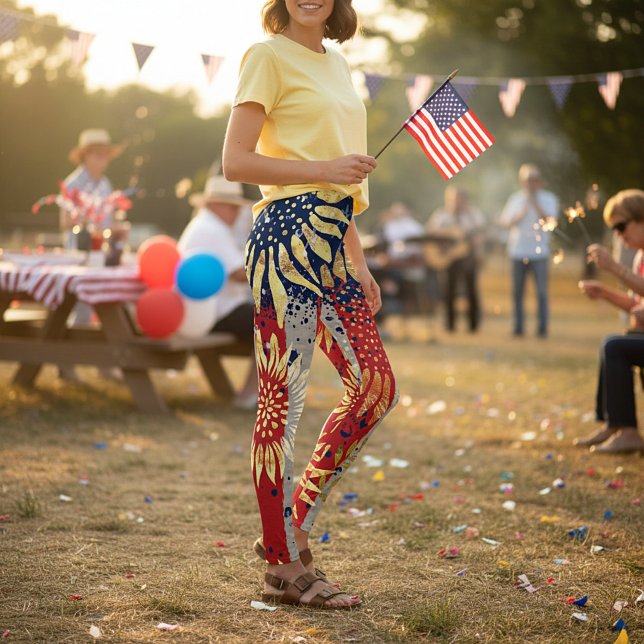 Flagge und Sonnenblumen Leggings (Von Creator hochgeladen)