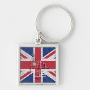 Flagge und Symbole Großbritanniens ID154 Schlüsselanhänger