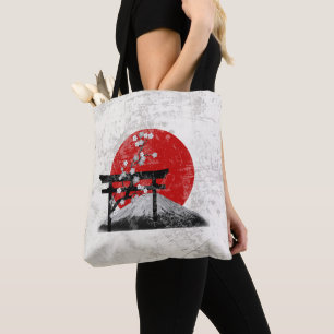Flagge und Symbole Japans ID153 Tasche