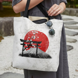 Flagge und Symbole Japans ID153 Tasche