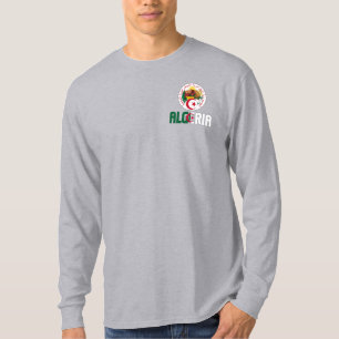 Flagge und Wappen Algeriens Patriotisch T-Shirt