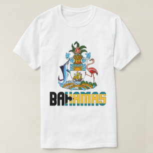 Flagge und Wappen der Bahamas Patriotisch T-Shirt