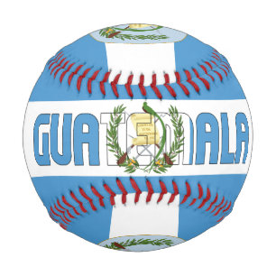 Flagge und Wappen Guatemalas Patriotisch Baseball