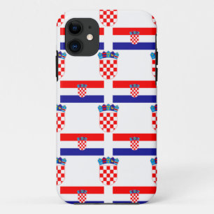 Flagge und Wappen von Kroatien iPhone 11 Hülle
