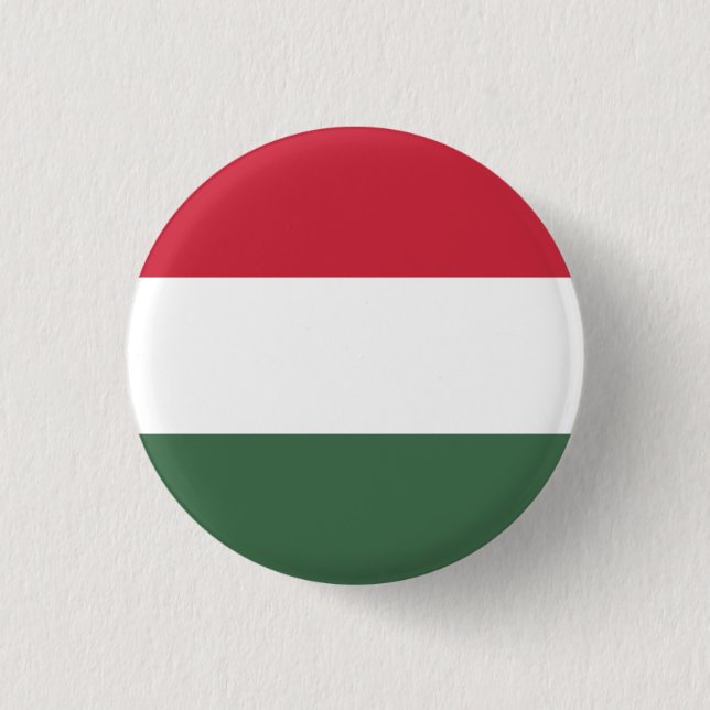 Flagge Ungarns Button (Vorderseite)