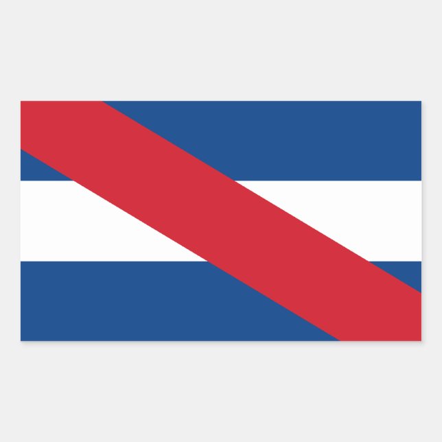 Flagge Uruguay/Uruguay Artigas Rechteckiger Aufkleber (Vorderseite)