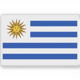 Flagge Uruguays Aufkleber