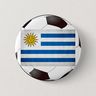 Flagge Uruguays Button
