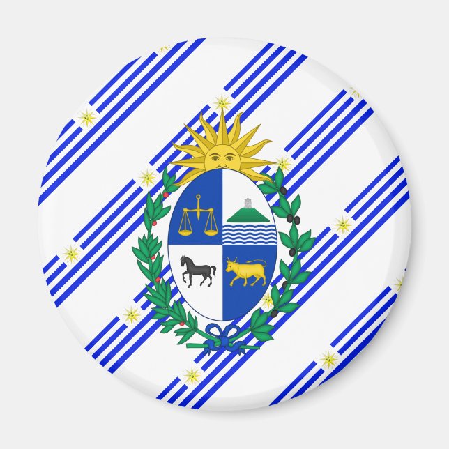 Flagge Uruguays Magnet (Vorne)