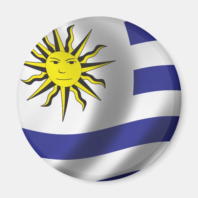 Flagge Uruguays Magnet (Vorne)